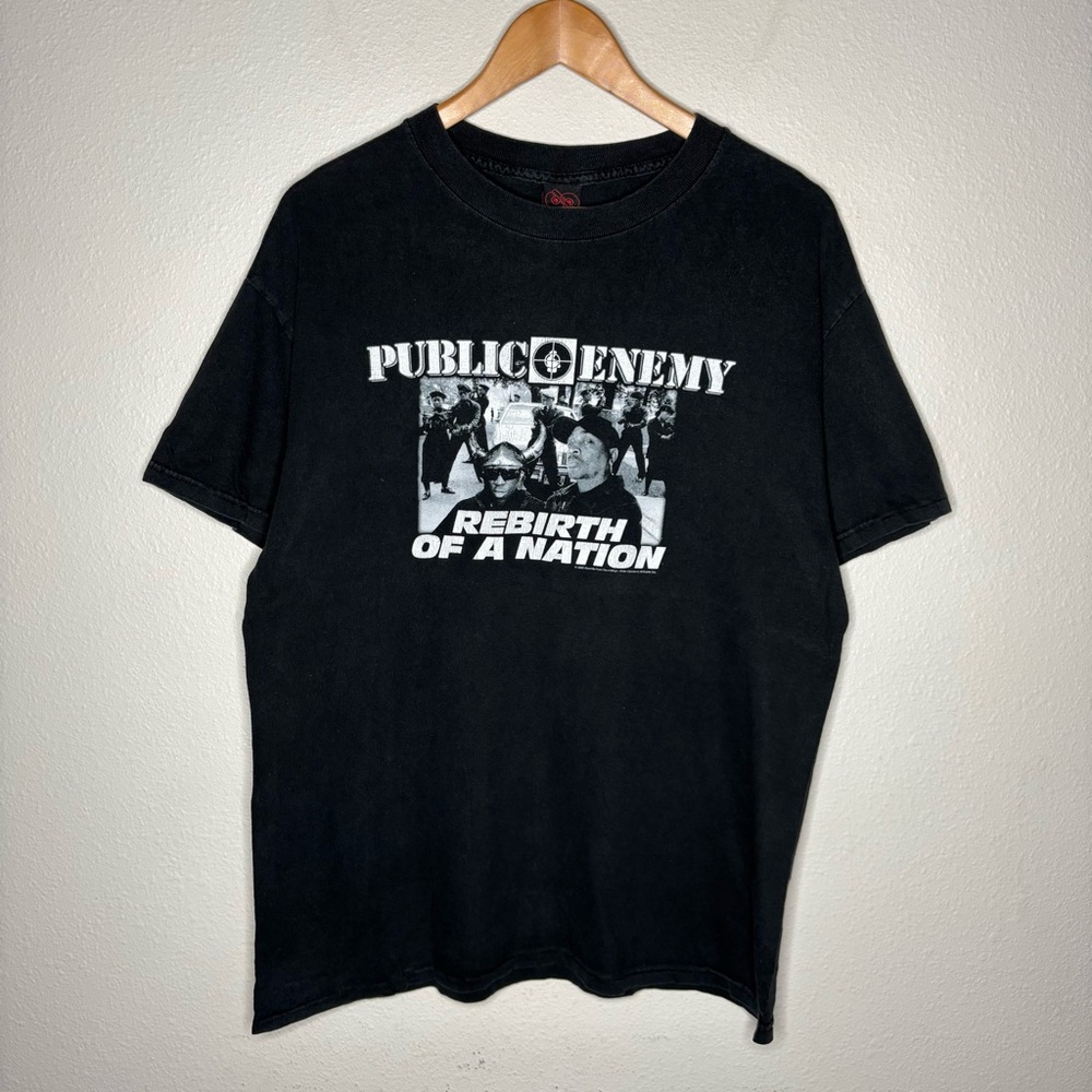 Vintage 2005 Public Enemy Rebirth Of A Nation Size Medium Cinder Block Tag Rap